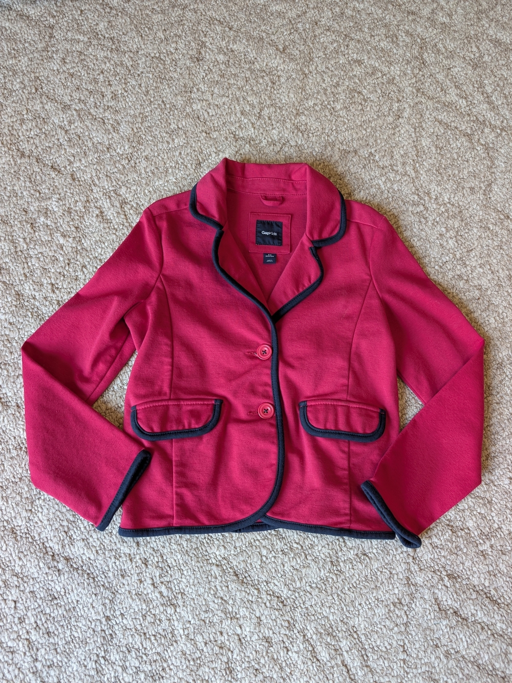 Gap kids Pink Blazer with Navy Trim